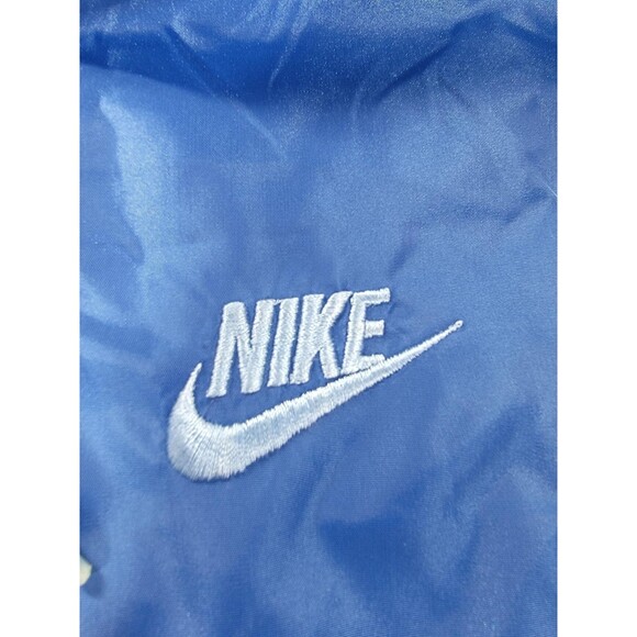 Vintage Nike Jacket Mens Medium Blue Hooded Half Zip Windbreaker Anorak 90s - Picture 4 of 16